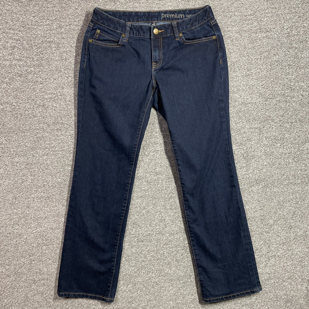 Gap Premium Curvy Straight Jeans Womens 6/28A Dark Wash Denim Pants